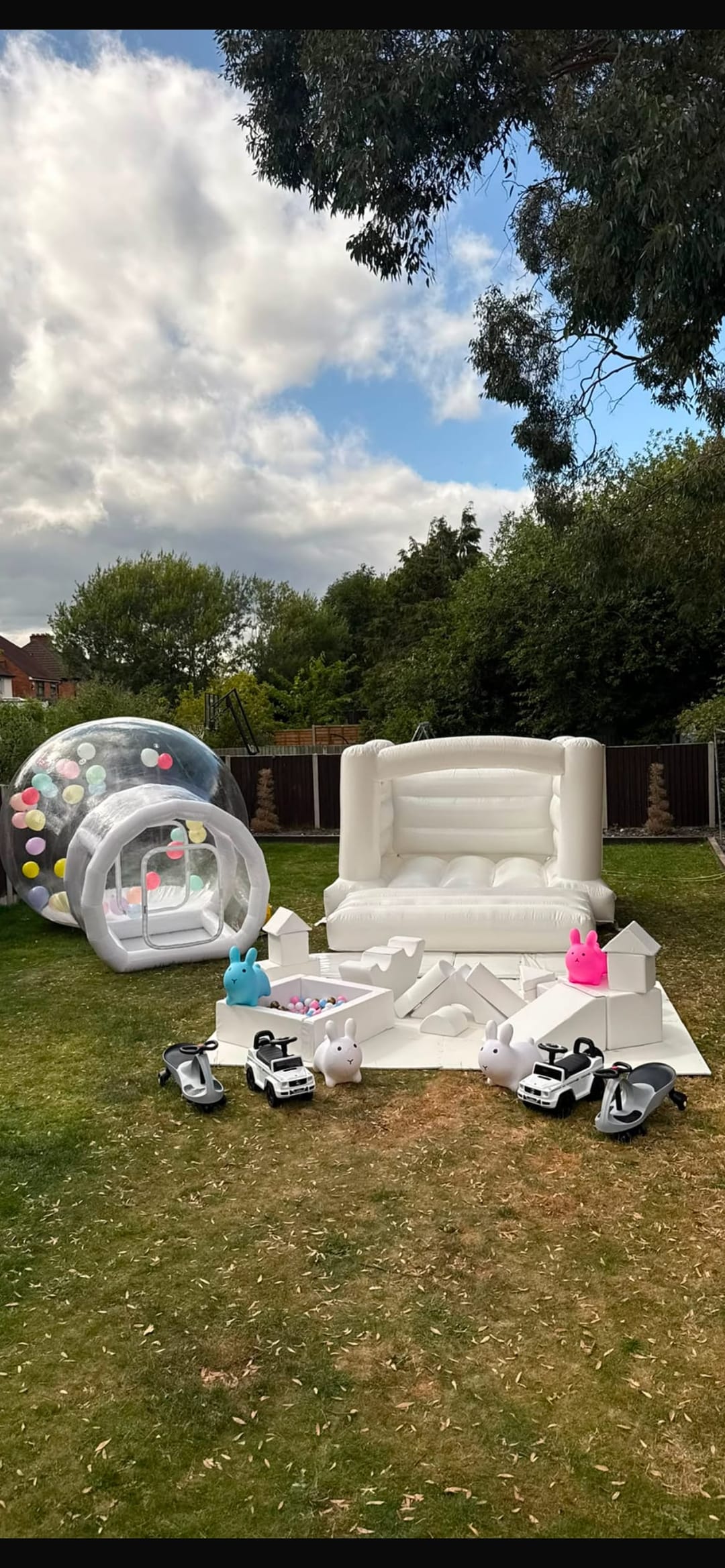 Glow & Gather | White Bouncy Castle Hire - image 1