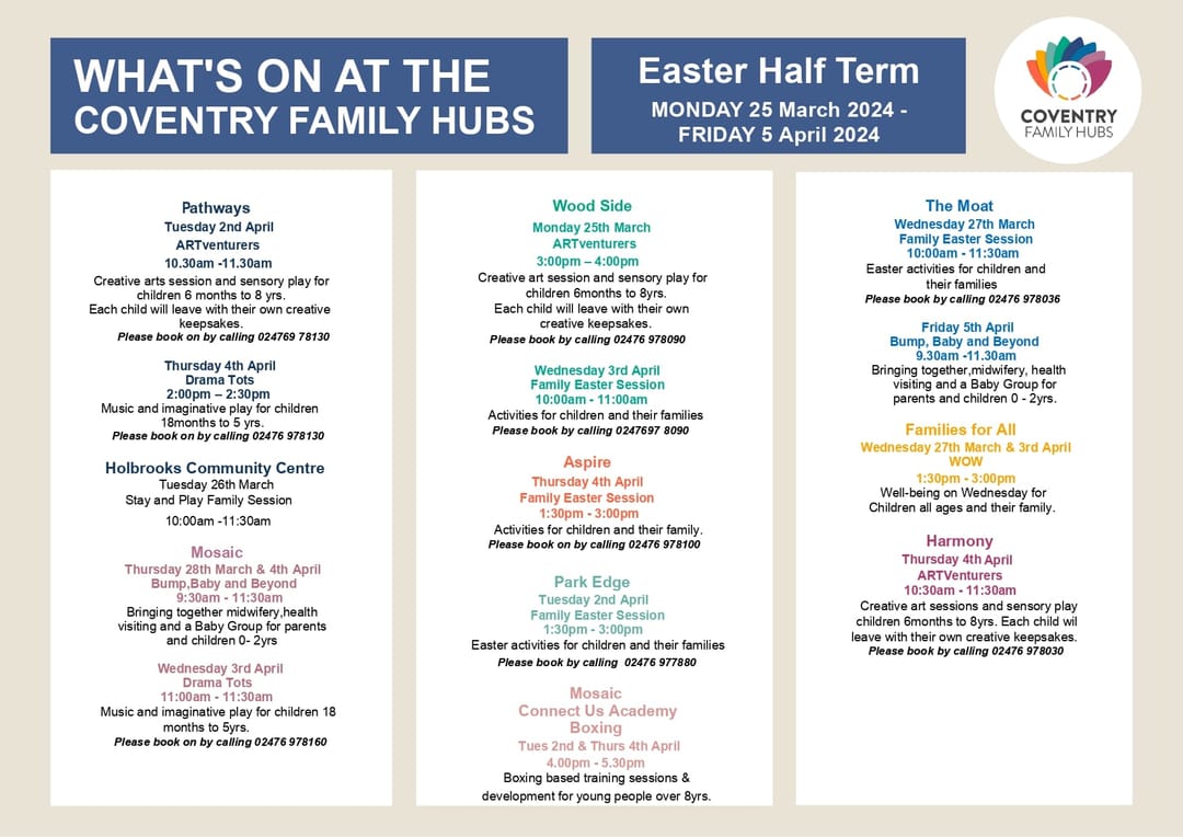 Easter at Coventry Family Hubs - image 4