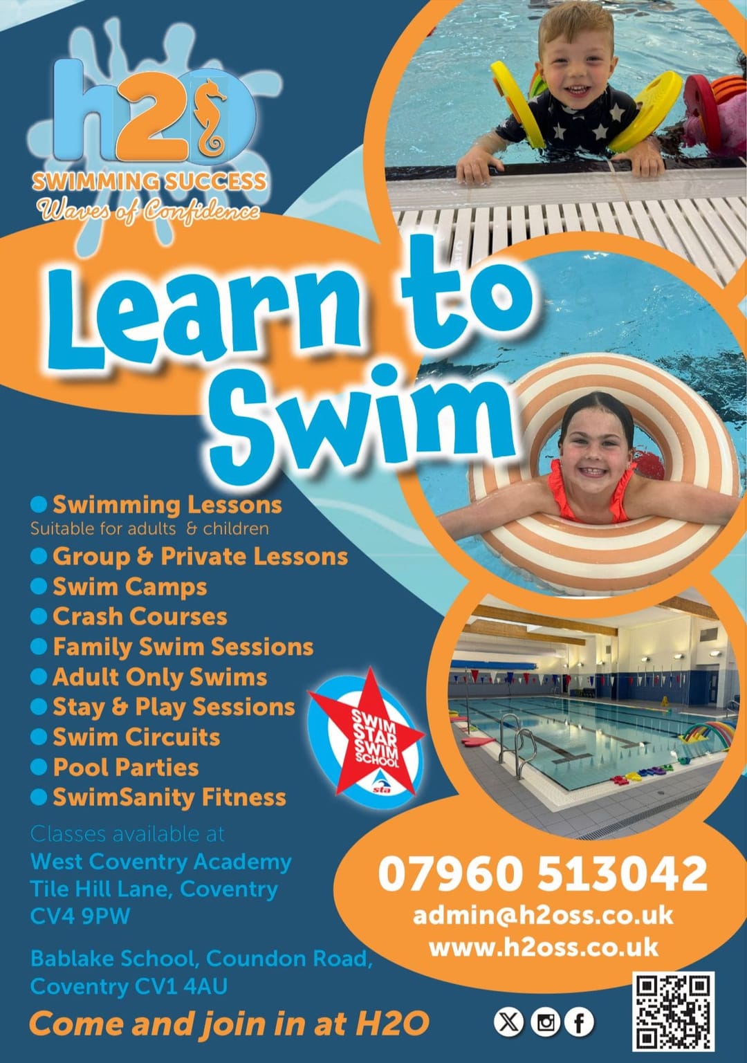 H2O Swimming | Bablake Sports Centre - image 4