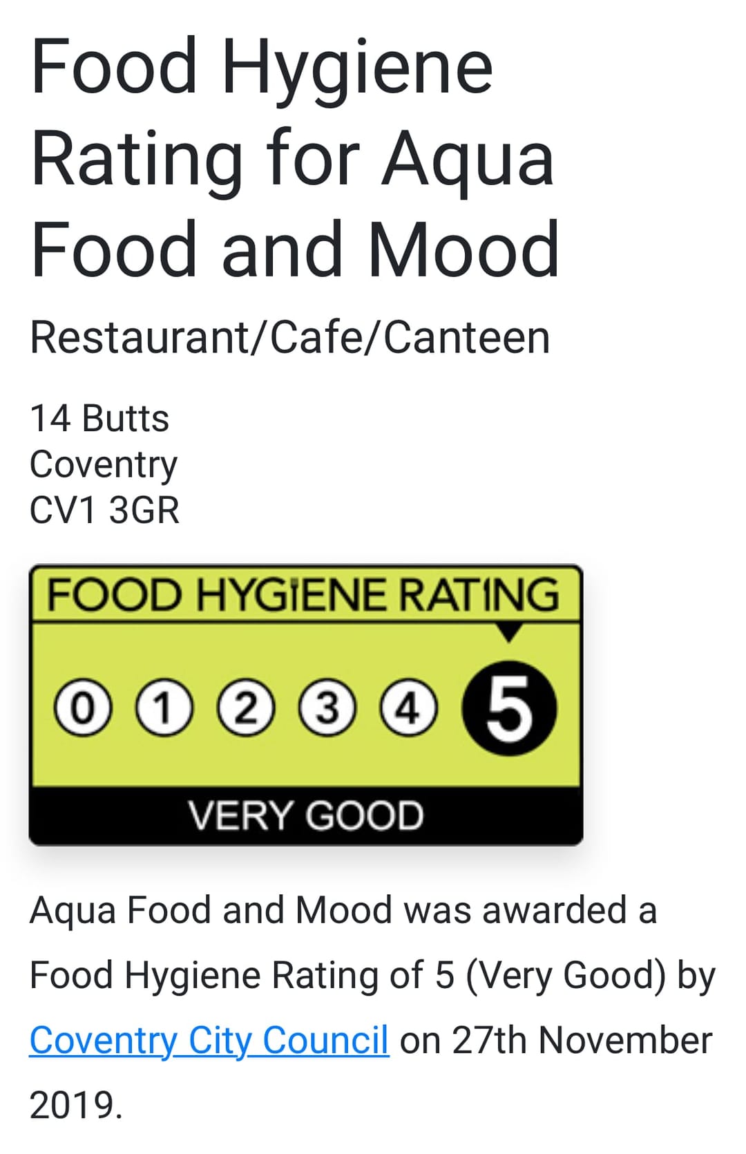 Aqua Food & Mood | Earlsdon - image 7