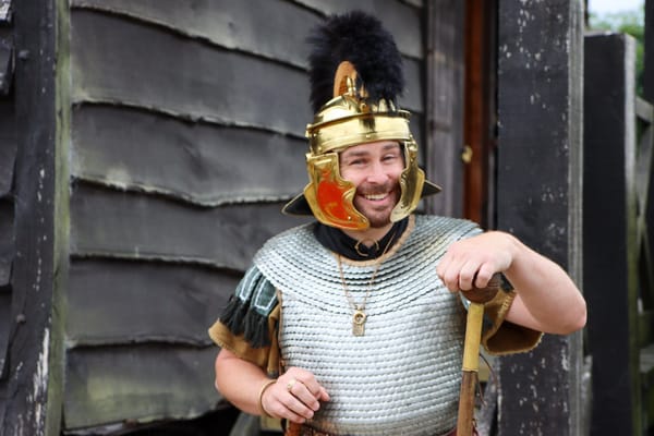 Parties at Lunt Roman Fort