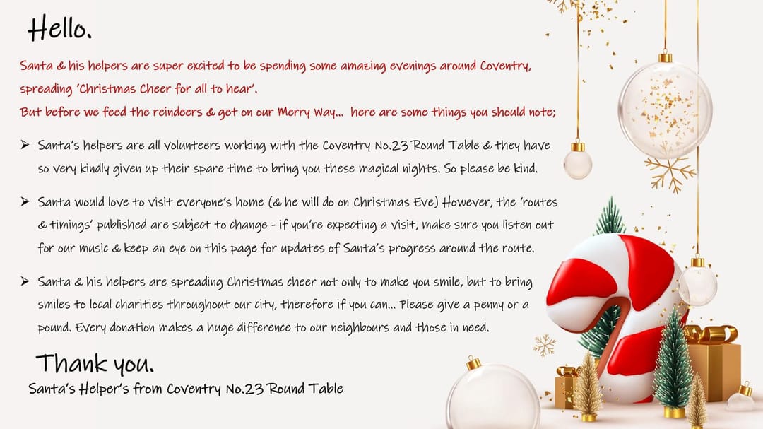 Coventry Round Table Santa - image 1