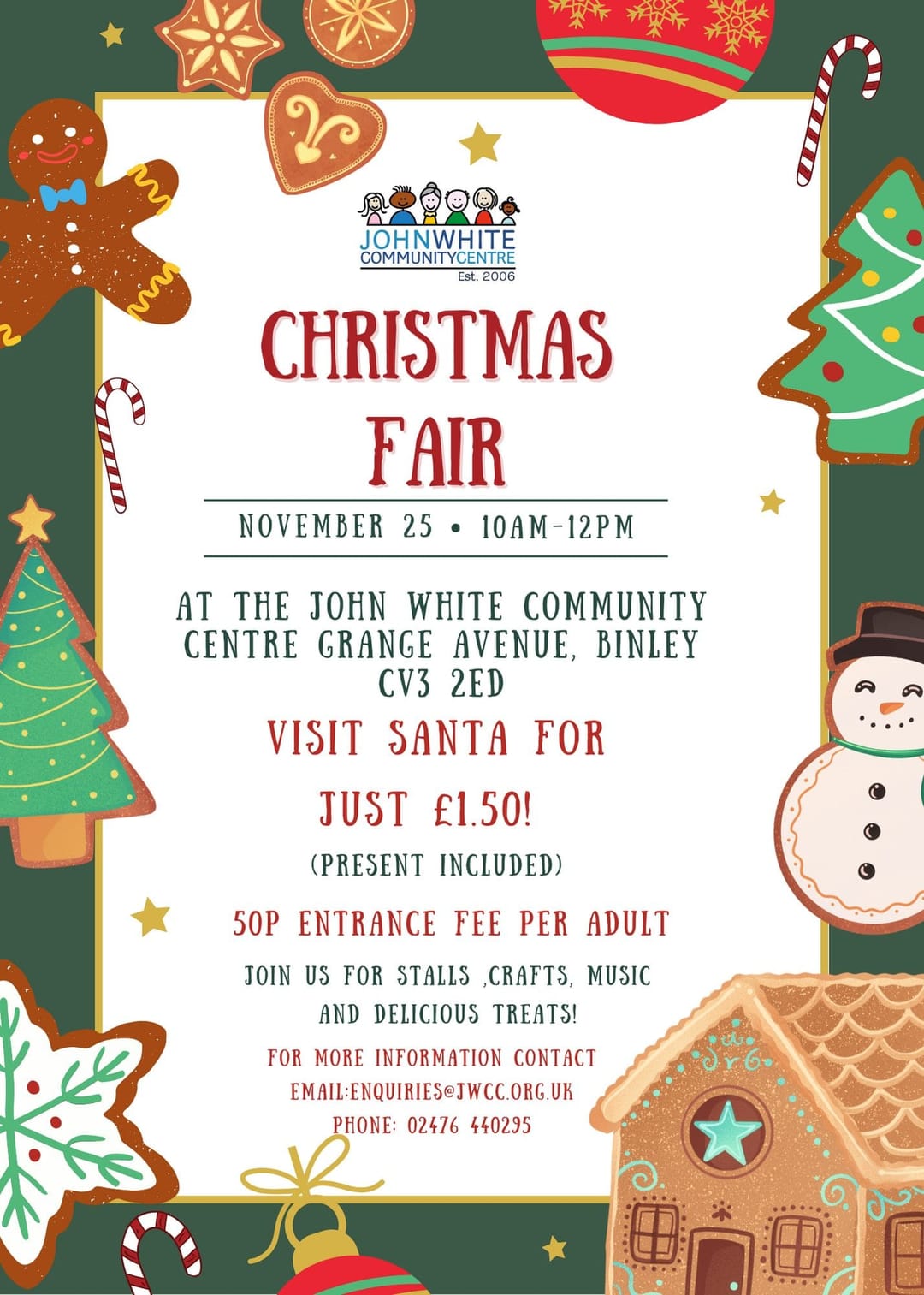 JWCC Christmas Fair | Binley - image 1
